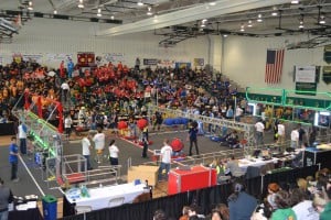 obots took over the gym at Seneca High School the weekend of March 22 as part of the Mid-Atlantic Robotics district competition held at the school each year. Eastern High School was one of 40 schools from across Pennsylvania and New Jersey that competed in a game of ‘aerial assist’ in front of a raucous crowd of parents, students and robot enthusiasts from around the area.