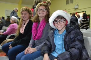 Saturn, Teresa and Danny Crowley came to Cherry Hill Township’s holiday light ceremony last night all decked out for the season with their Christmas hats.