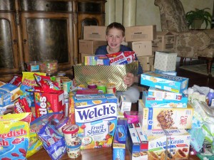 Marlton boy collects nearly 500 pounds of goods for troop care packages