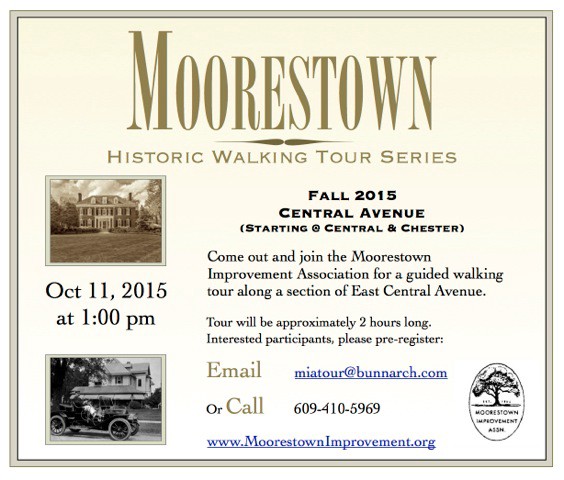 Moorestown Historic Walking Tour is Oct. 11