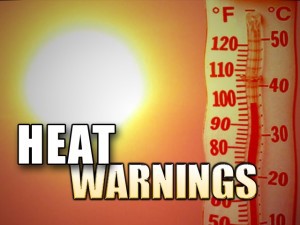 Excessive heat warning issued through 8 p.m. tonight