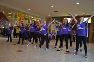 Performers from the South Jersey Ballet Company raising awareness through a performance. 