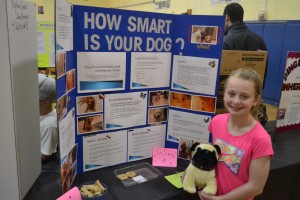 Animal lover Kailyn Gore, an 11 year old in fifth grade, used her science fair experiment to test the responsiveness and intelligence of dogs by performing simple memory tests and other similar studies.