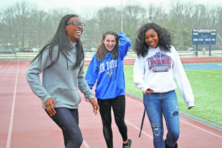 Eastern Regional girls winter track sprints for first