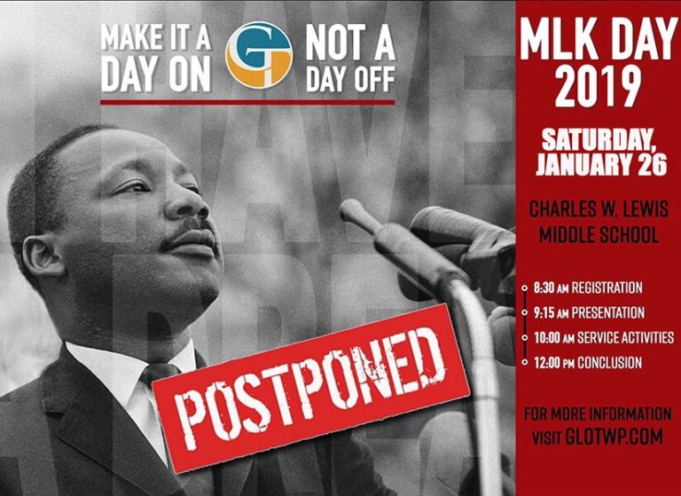 MLK Day of Service postponed