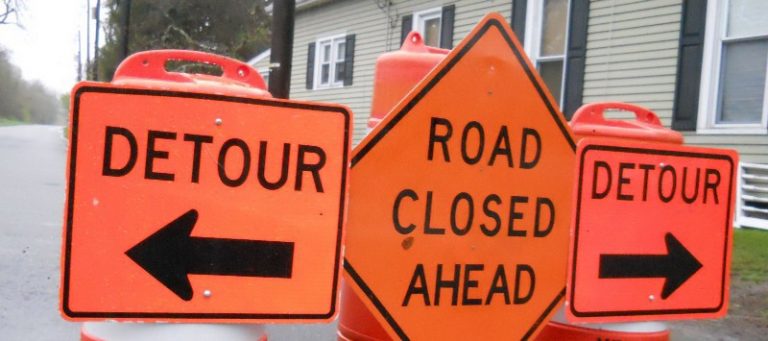 Clementon-Berlin Road Bridge sidewalk closed