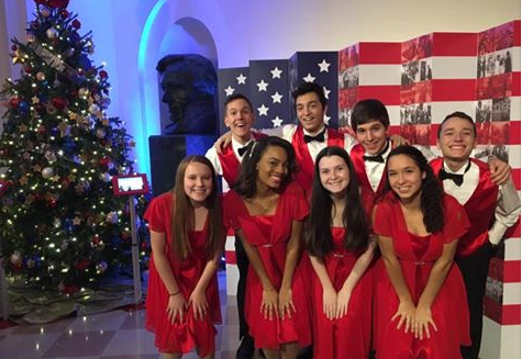 Cherry Hill East singers ring in the holidays with President Obama