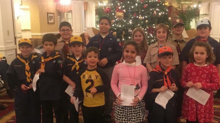 Boy Scouts Pack 61 sings carols at Care One