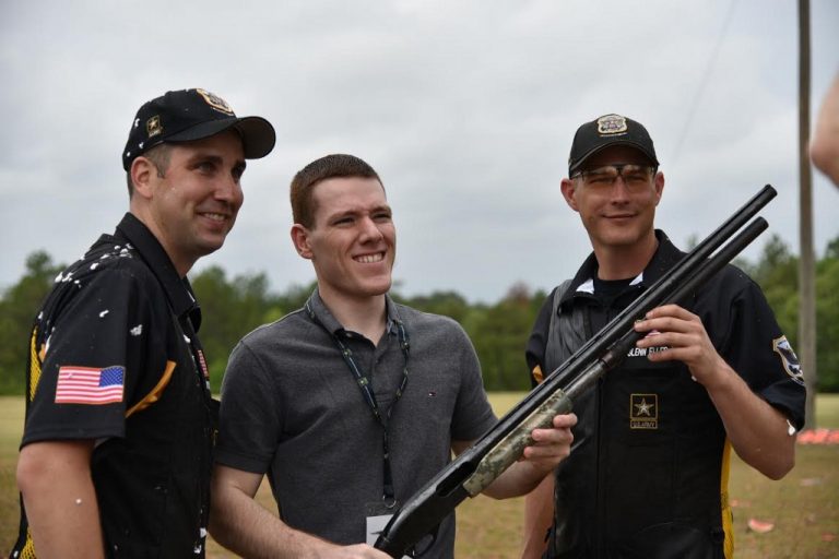 Moorestown BOE’s Brandon Pugh shoots with Olympians