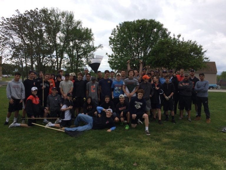 Cherokee High School thanks boys lacrosse team for efforts to work grounds of school