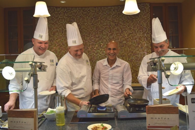 Celebrity serves up global cuisine at the Evergreens