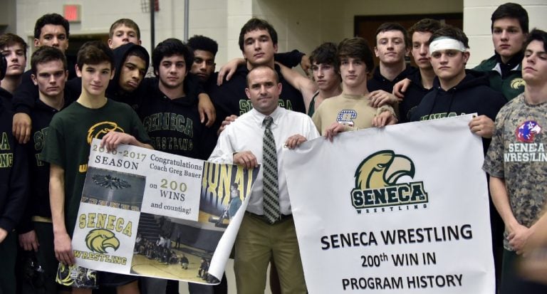 Seneca wrestling earns 200th program win