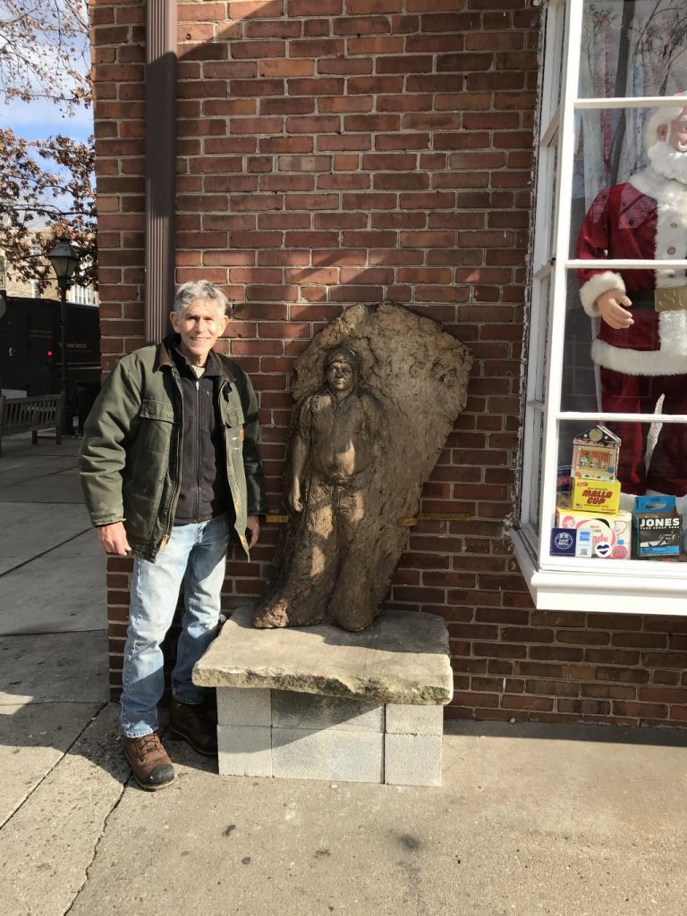 Haddonfield welcomes a new sculpture, “Refugee from El Salvador”