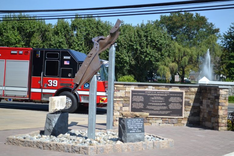 Mt. Laurel Firefighter’s Foundation dedicates 9/11 memorial featuring steel from World Trade Center