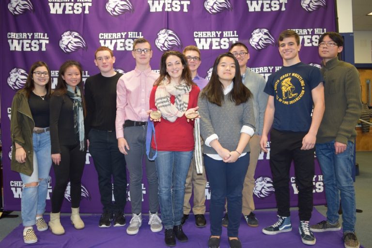 Olympian Isabelle Brasseur makes an appearance at Cherry Hill West