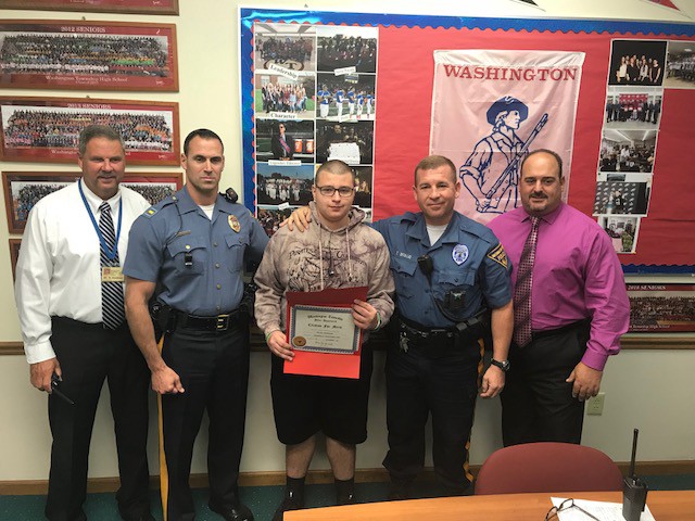 WTHS student honored as recipient of school resource officer Challenge Coin Award