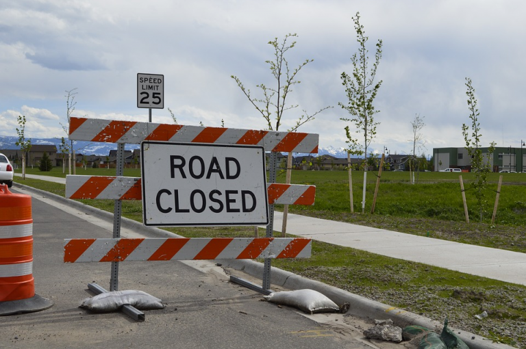 Route 561 closed between White Horse Road and Voorhees Drive