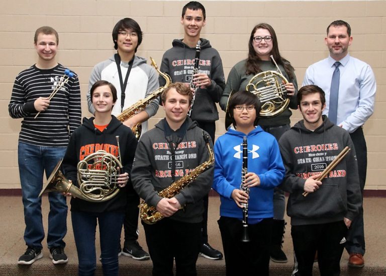 Cherokee High School Instrumental Students selected for All-South Jersey Ensembles