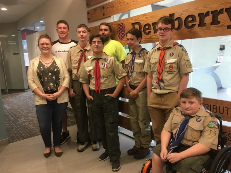 Mt. Laurel Dewberry office hosts annual survey merit badge day for Boy Scouts