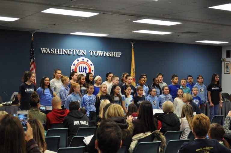 “Sites and Sounds” of Hurffville Elementary School presented to Board of Education