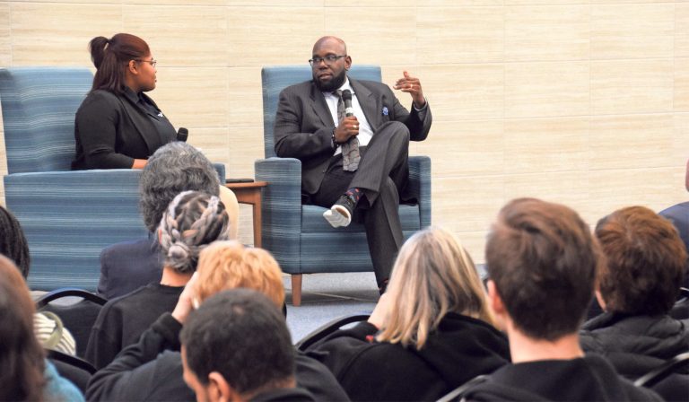 Sen. Troy Singleton speaks at Rowan College at Burlington County for Black History Month