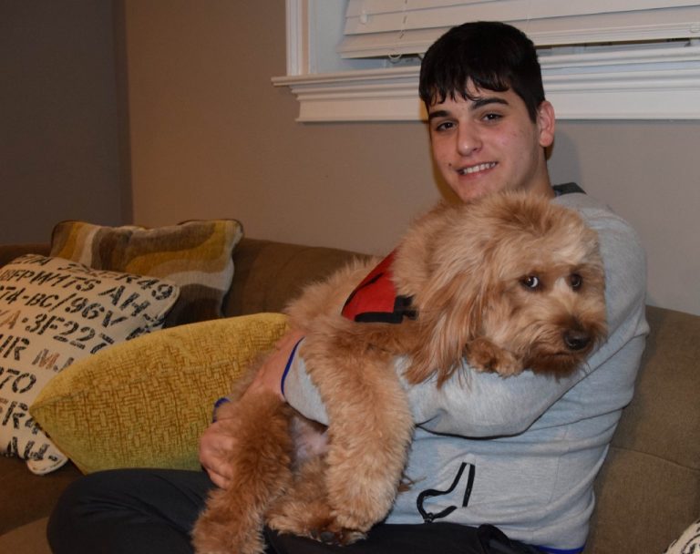 Cherry Hill East student hoping policy changes will allow him to bring service dog to school