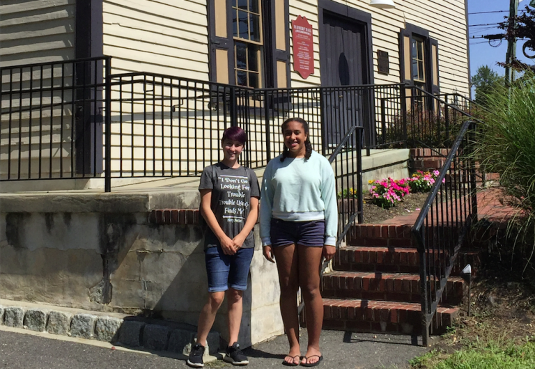 Mt. Laurel Girl Scout pair work for Silver Award by reorganizing historical society’s documents