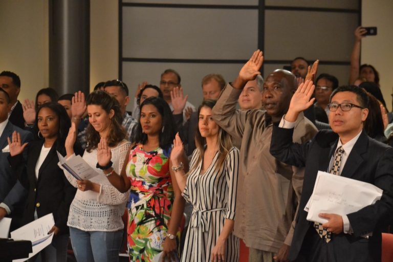 New citizens welcomed at Rowan College at Burlington County during Constitution Week