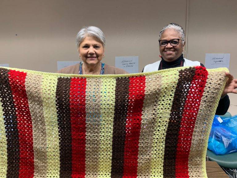 Knitting group has a history of giving back