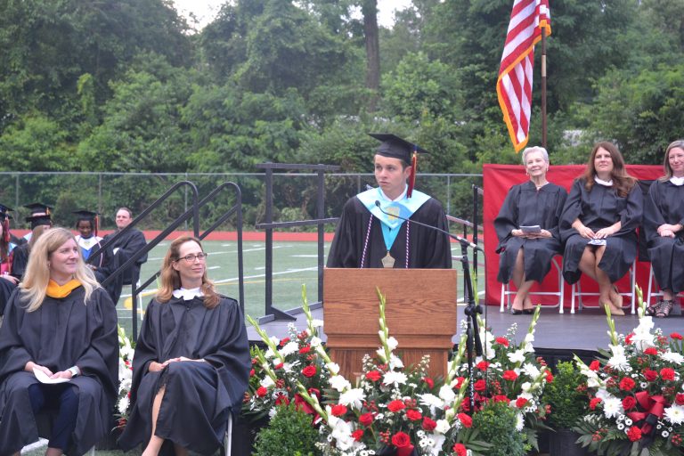 Haddonfield Memorial High School valedictorian Spellmeyer steps up