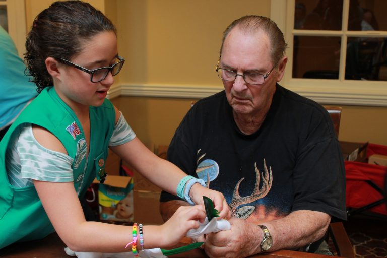 Scouts, seniors create cat toys for Voorhees-based shelter