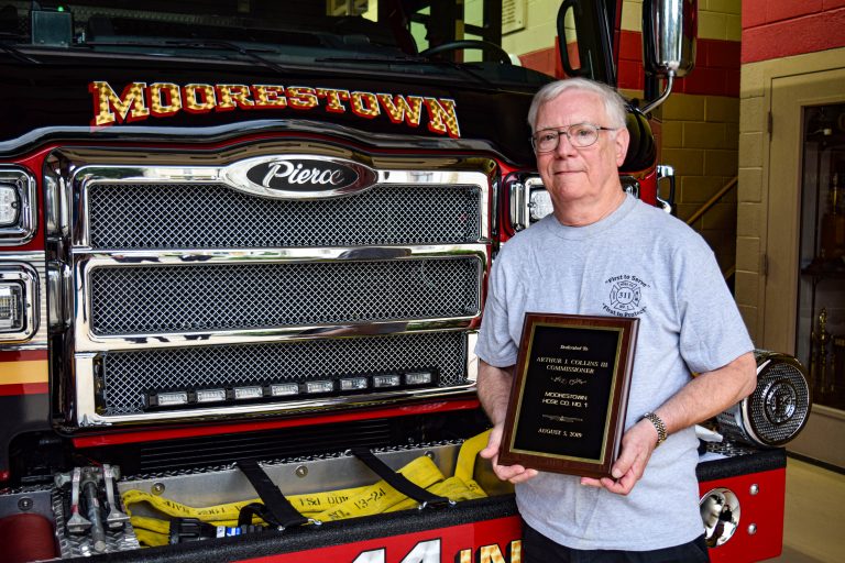 Moorestown Fire Department dedicates new truck to longtime member Arthur Collins