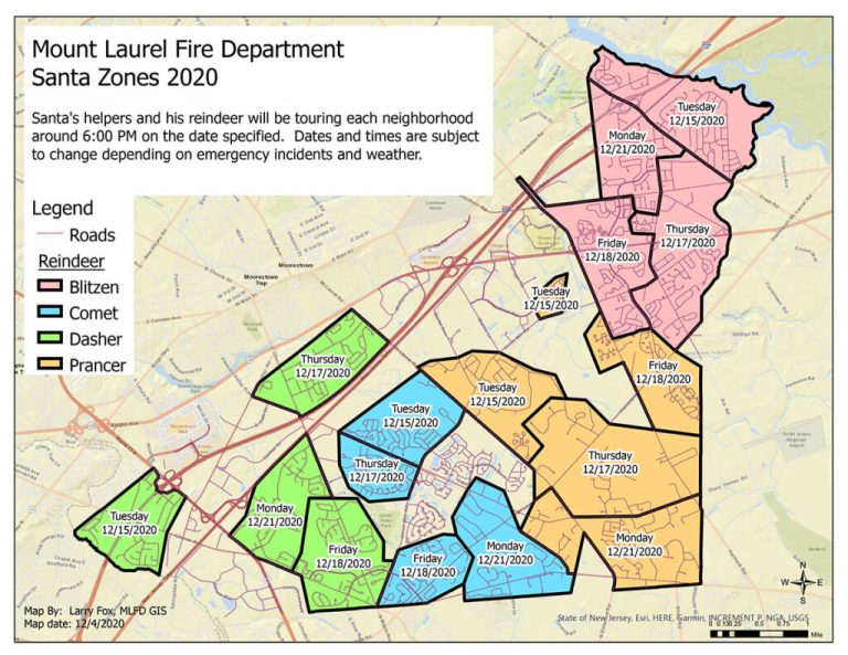 Santa Claus is coming to Mt. Laurel Dec. 15-21