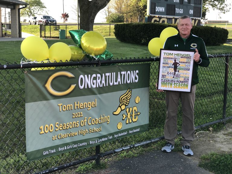 Clearview girls track coach reaches combined 100 seasons