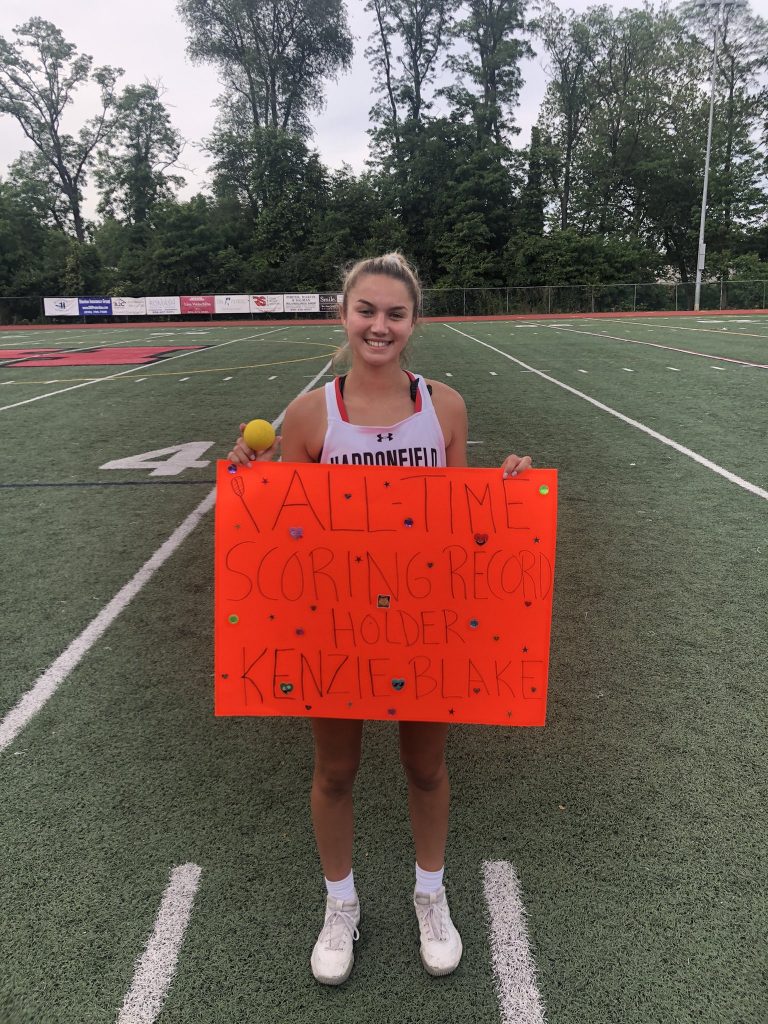 Haddonfield’s Blake claims girls lacrosse career goals record