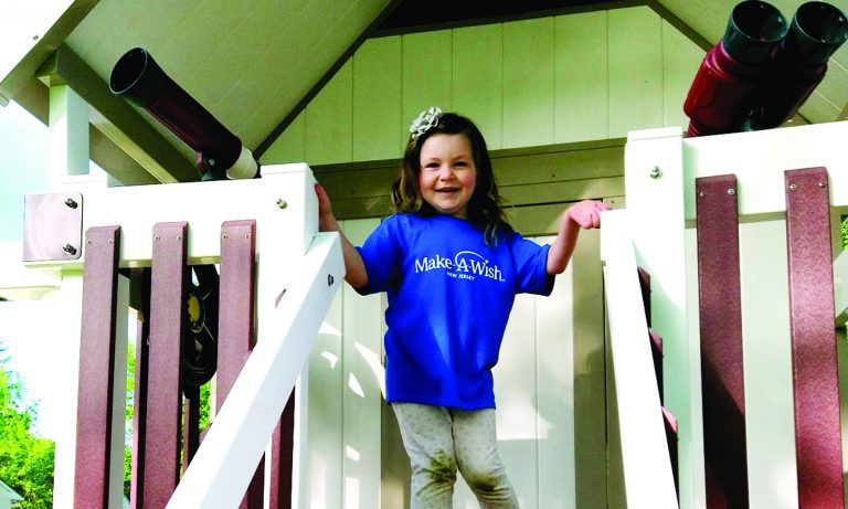 Make-A-Wish brings playset to township girl battling life-threatening tumor