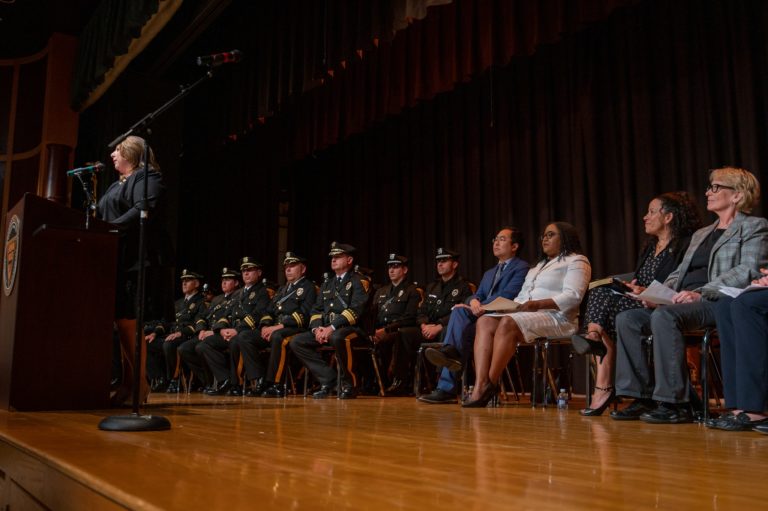 Police host township’s largest swearing-in ceremony