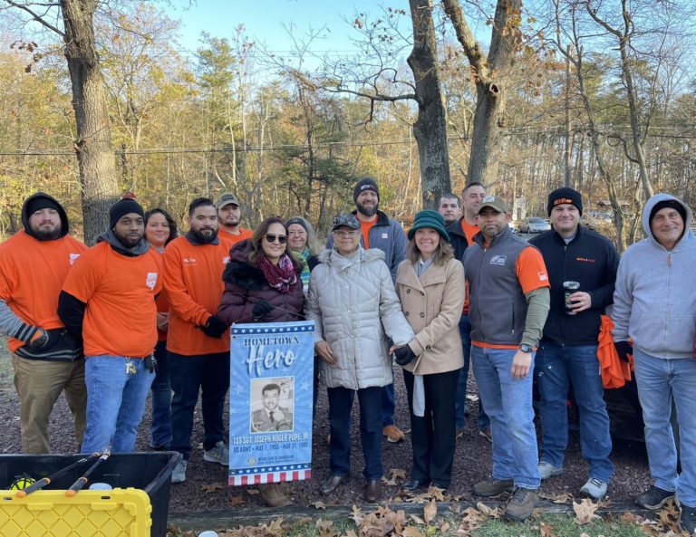 Burlington County completes home makeover for Army veteran’s widow