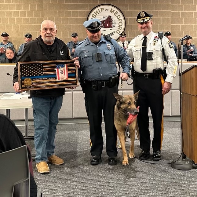 Police give K-9 Rio a proper retirement sendoff