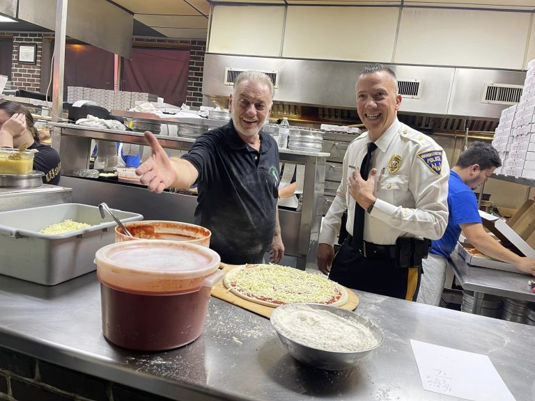 Pizza with a cop